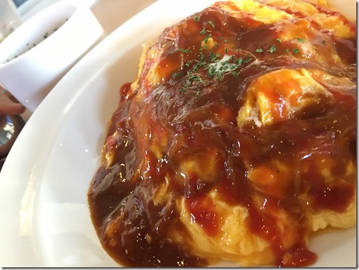 オムライスランチセット(ふわとろオムライス) 夜カフェ オムライスランチセット(ふわとろオムライス) 夜カフェ