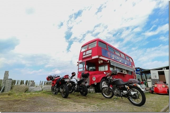 糸島の2階建てバス、ロンドンバスカフェ 糸島の2階建てバス、ロンドンバスカフェ