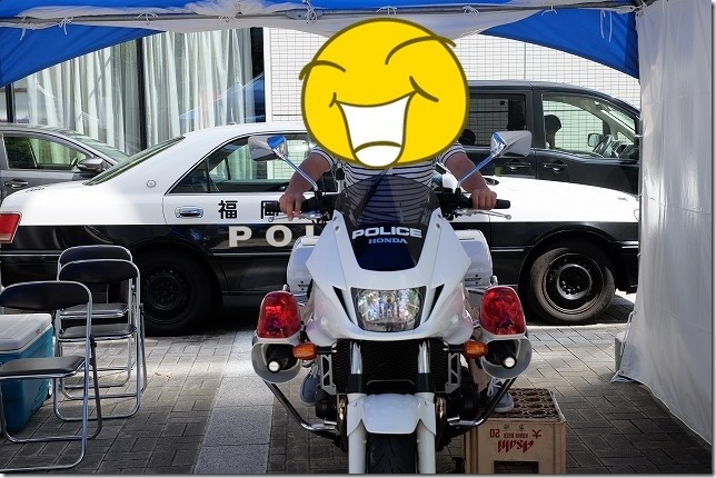 TNC夏祭り、白バイ TNC夏祭り、白バイ