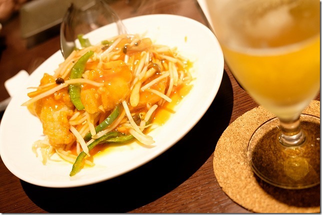 周船寺、蓮華の豚トロの酢豚