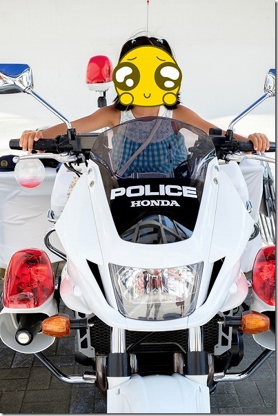 TNC夏祭り2017、子供が白バイ