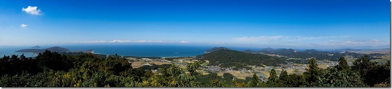 糸島,可也山山頂展望台からのパノラマ 糸島,可也山山頂展望台からのパノラマ