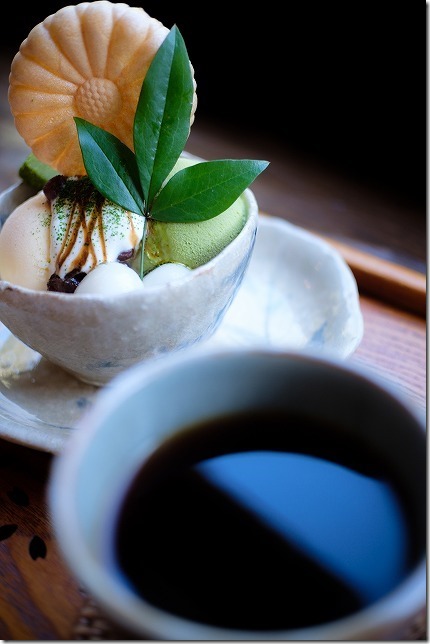 今宿・花野季の抹茶とあずきの和パフェと珈琲 今宿・花野季の抹茶とあずきの和パフェと珈琲