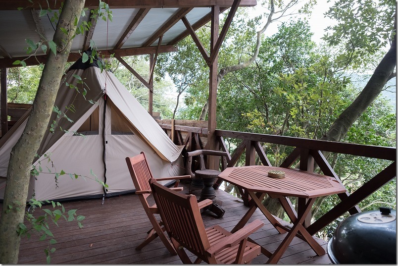 HIDEAWAY、sunset、campの手ぶらでキャンプの施設