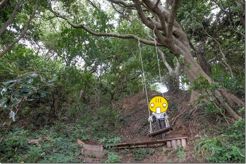 HIDEAWAY、sunset、campの空中ブランコ