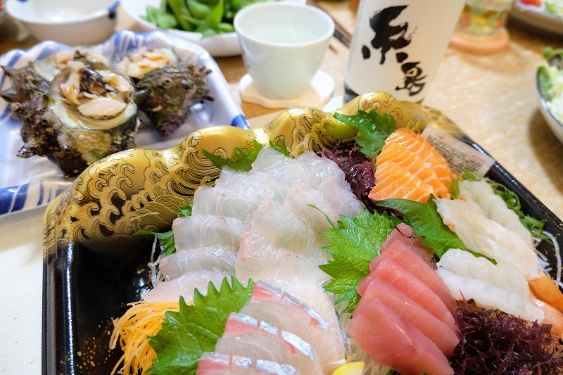 糸島「おさかな天国」のお刺身盛り合わせ 糸島「おさかな天国」のお刺身盛り合わせ