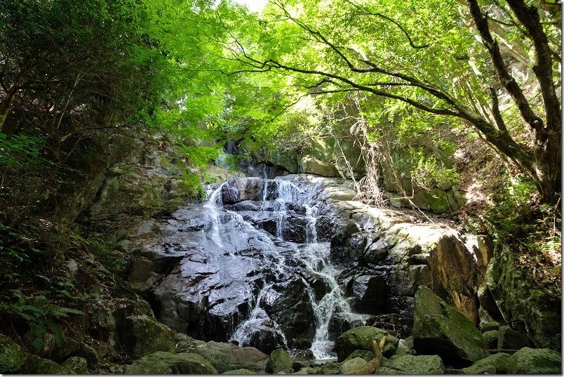 糸島・千寿院の滝とカエデ 糸島・千寿院の滝とカエデ