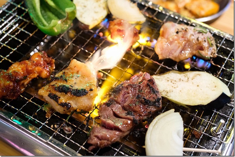 上の焼肉屋のランチの焼き肉のA4カルビ