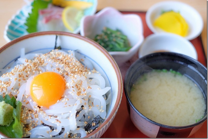 糸島、喜八荘で食事、イカ丼 糸島、喜八荘で食事、イカ丼