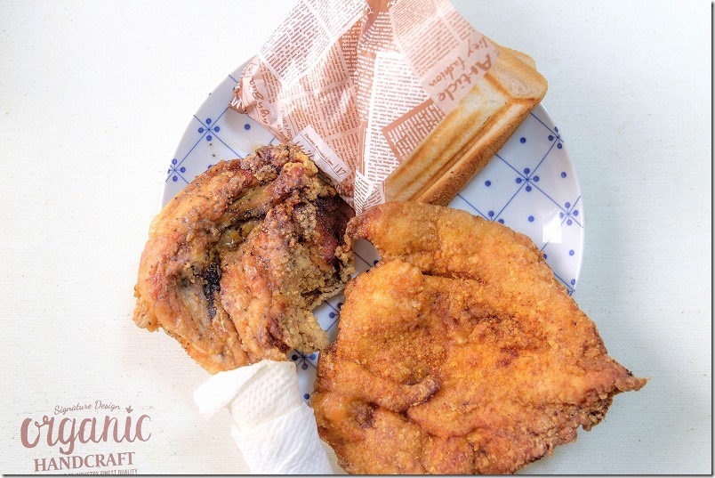 糸島、伊都ホットサンド笑顔、テイクアウトのチキンとホットサンド