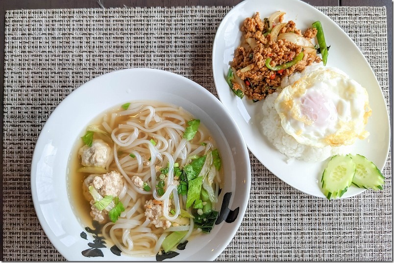 タイ料理,アイヤラー糸島店でランチ、ガパオガイセットお得