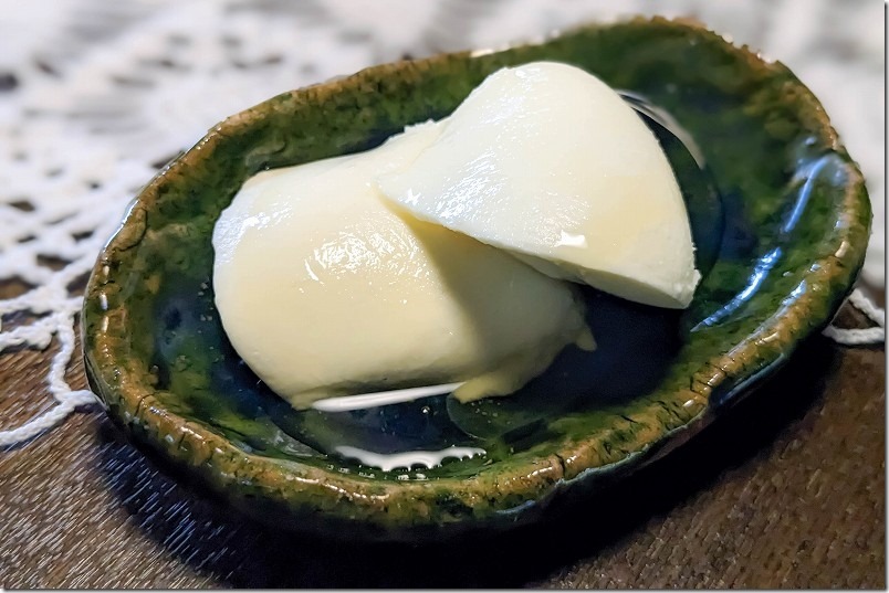 糸島のシュリルのセットのレアチーズケーキ