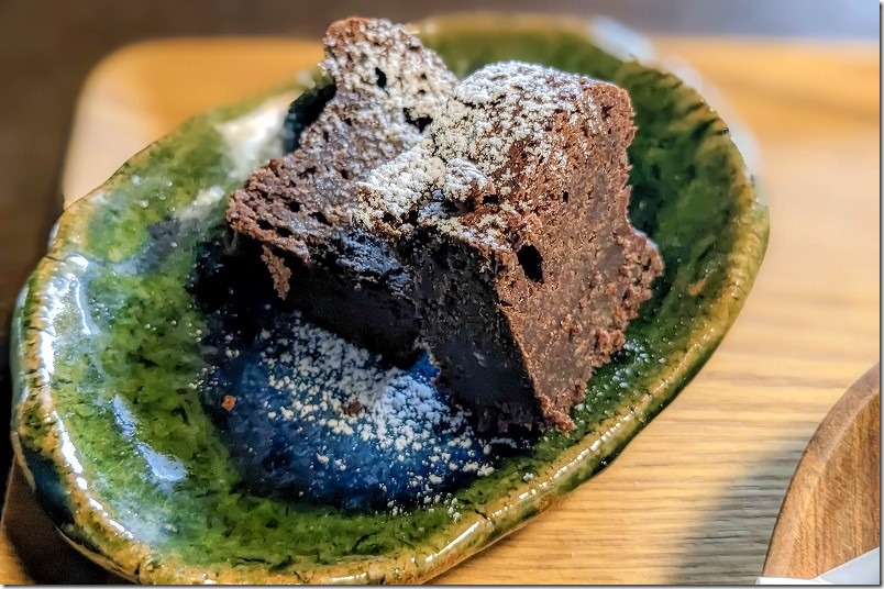 糸島のシュリルのセットのガトーショコラ