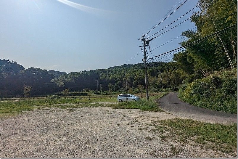 とっぺん展望台の駐車場、宮地岳自然公園 おもいたち広場駐車場 とっぺん展望台の駐車場、宮地岳自然公園 おもいたち広場駐車場