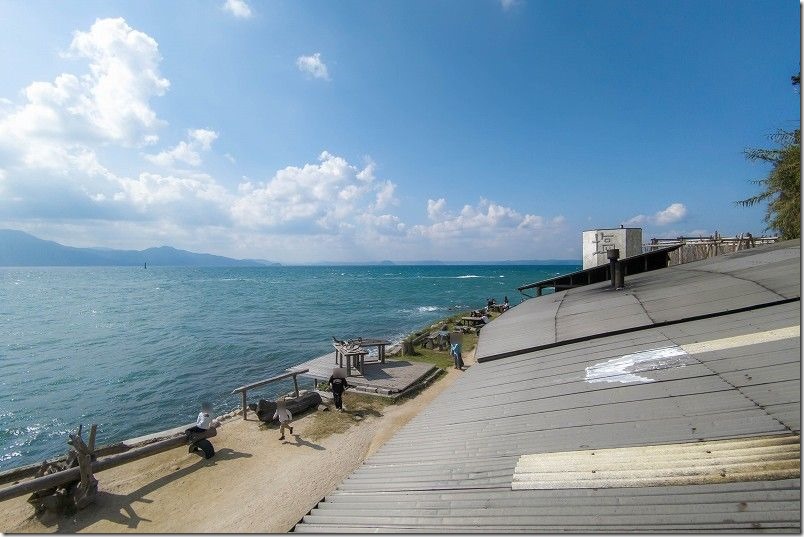 またいちの塩製塩所、工房とったんの屋根の上の展望台 またいちの塩製塩所、工房とったんの屋根の上の展望台