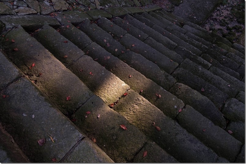 高祖神社の夕日と参道