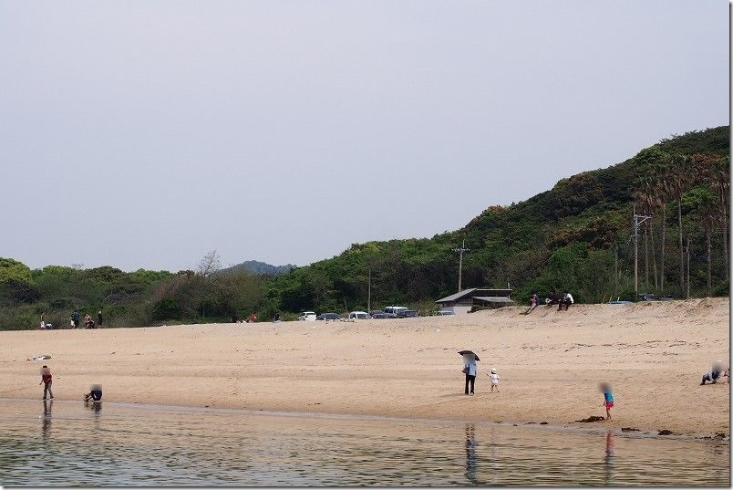芥屋海水浴場の駐車場 芥屋海水浴場の駐車場