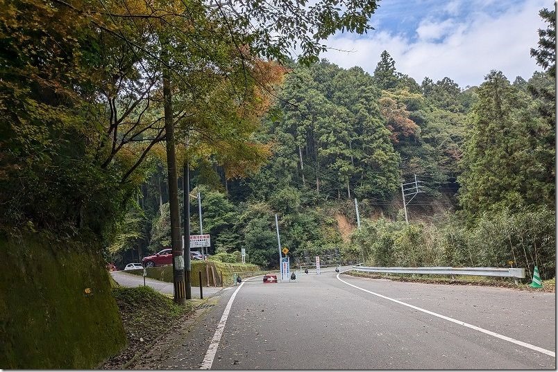 雷山千如寺大悲王院 紅葉時期の渋滞 第3駐車場