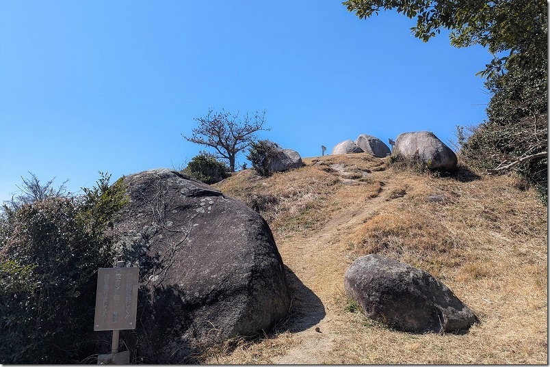 十坊山 白木峠の登山口から30分登ってきて、やっと山頂が見えた 十坊山 白木峠の登山口から30分登ってきて、やっと山頂が見えた