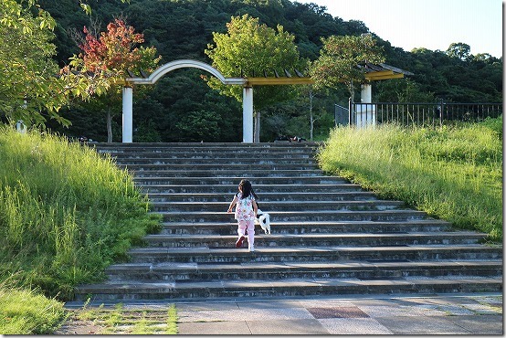 生松台中央公園を犬連れて散歩　福岡