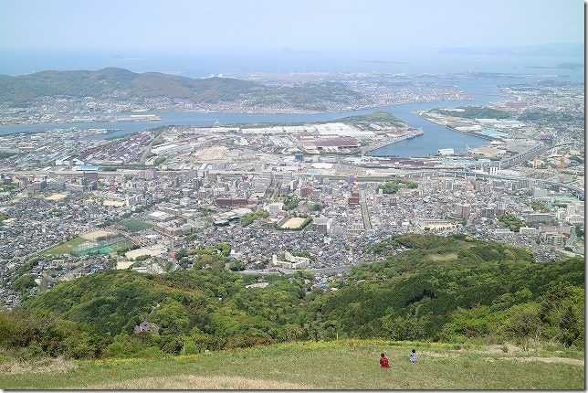 皿倉山の頂上からの眺め