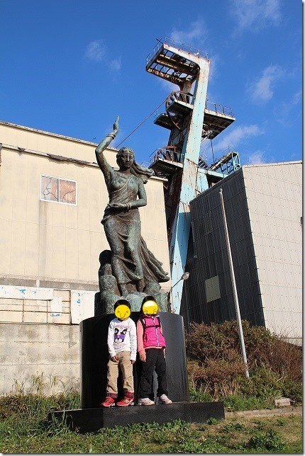 池島炭鉱　第2竪坑櫓　女神像