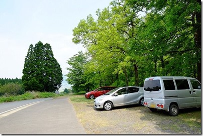 南阿蘇、久木野キャンプ場・マルデンの駐車場