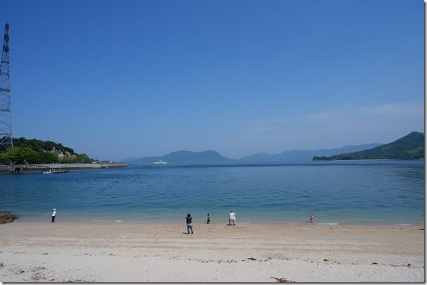 大久野島の海水浴場