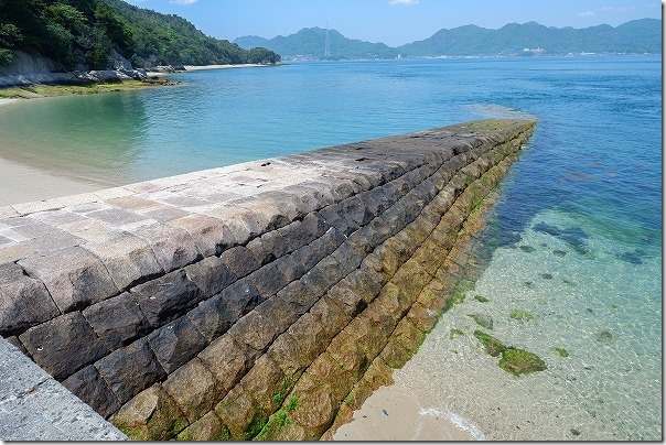 大久野島の旧桟橋跡