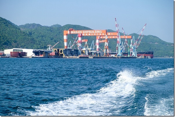 三原・須波港から大久野島への高速船