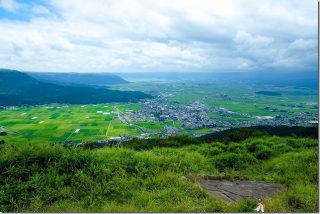 阿蘇 かぶと岩展望台でランチ