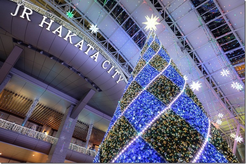 JR博多CITYのクリスマスイルミネーション