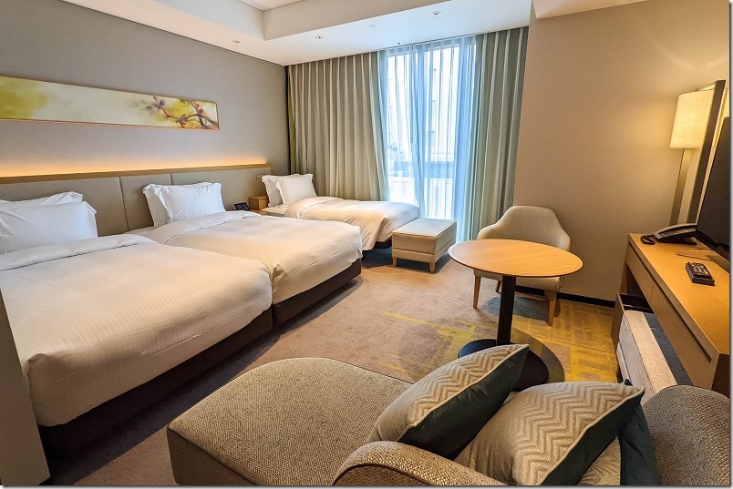 都ホテル博多へ宿泊、ツインルームをトリプルで利用