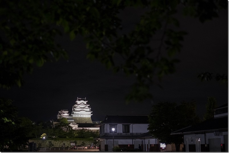 夜の姫路城の夜景