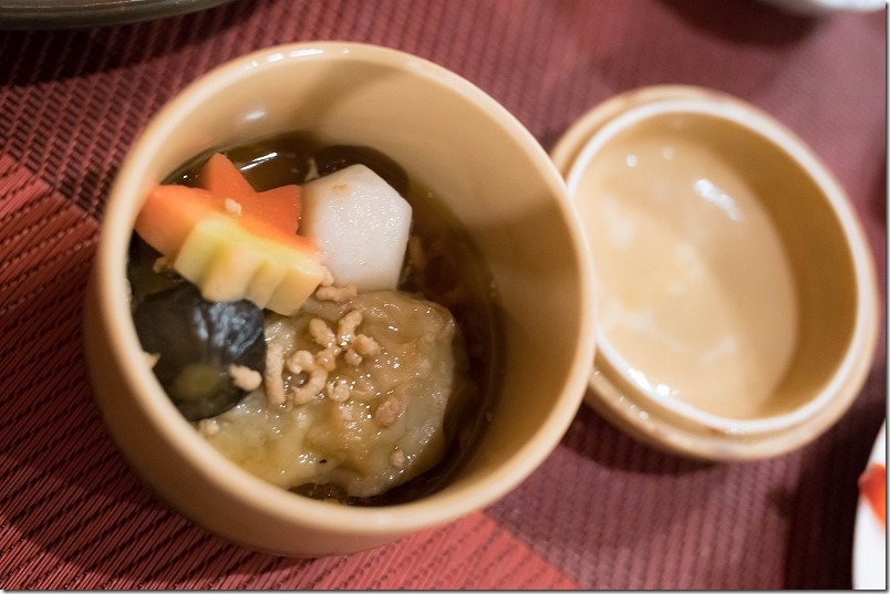 別府風雅、夕食の煮物