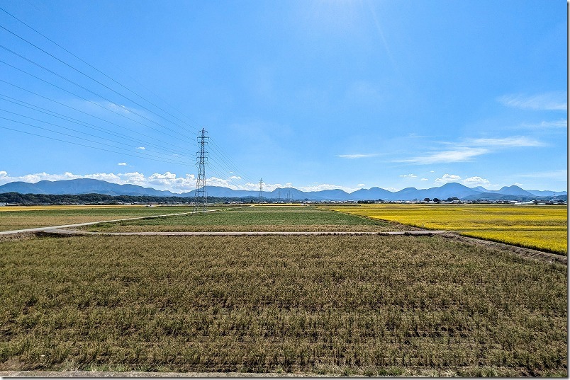 爆弾池の展望台から見た宇佐平野