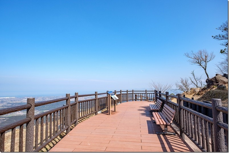 八面山 天空の道の展望台