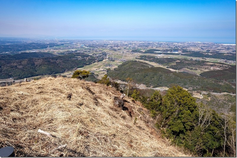 八面山 天空の道の展望台からの眺め 中津市街地