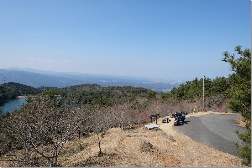 八面山 夕日を望む丘からの展望