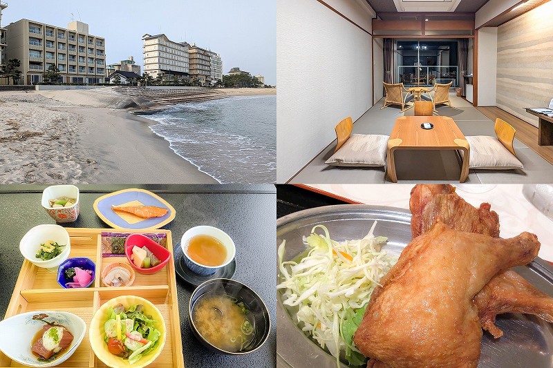 皆生シーサイドホテル 海の四季 朝食のみプランで宿泊レポート【皆生温泉で外で夕食・居酒屋】