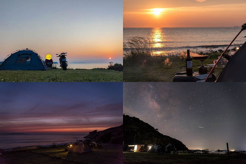 長崎 鷹島 海横のキャンプ場 toto・ん・トコ 【夕日と満点の星空・天の川を見たキャンプ場】