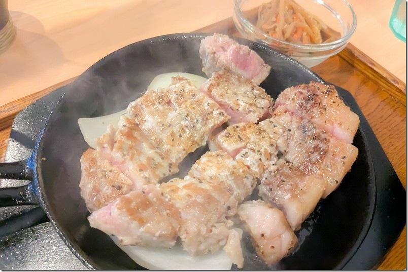 豚ステーキ 十一 箱崎店でランチ 豚ステーキ レギュラー 180g