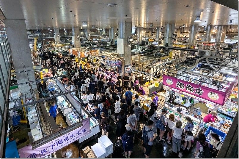 唐戸市場 飲食イベント【活きいき馬関街】 混み具合