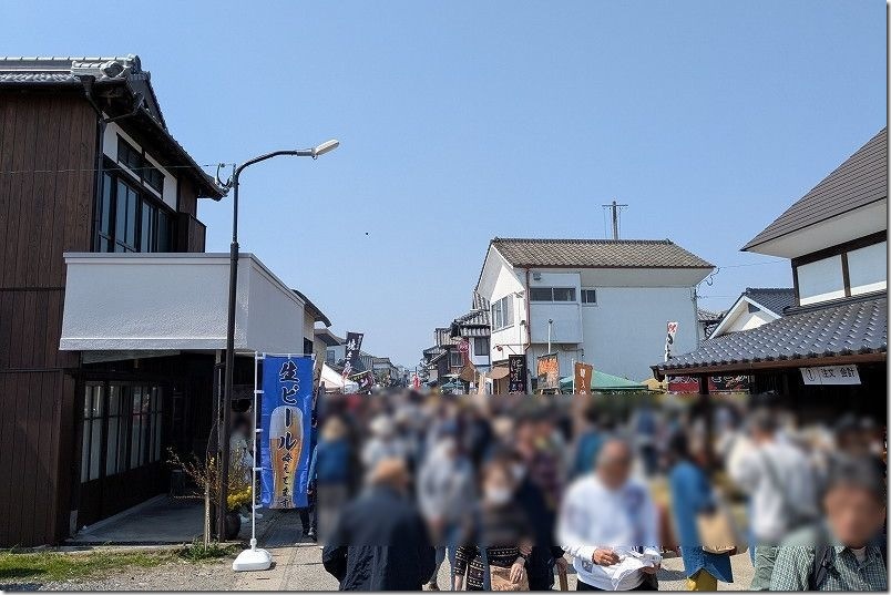 肥前浜 酒蔵巡り お祭りの人出や出店