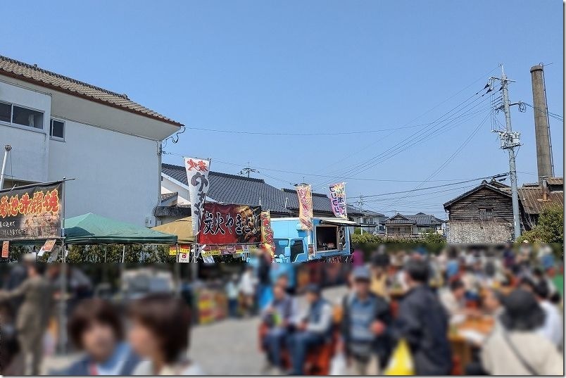 肥前浜 酒蔵巡り お祭りの人出や出店