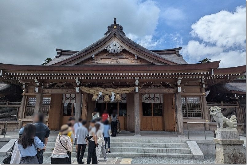 阿蘇神社 復旧した拝殿