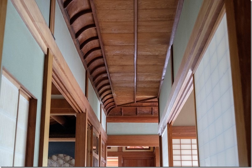 旧蔵内邸の匠 作りの異なる天井
