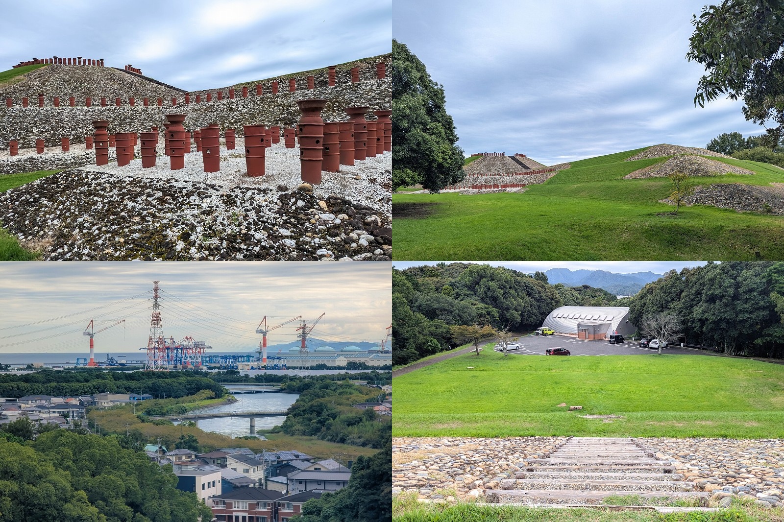 大分市 亀塚古墳を登った！【全長116mの巨大前方後円墳の頂上から海を望む景観体験】