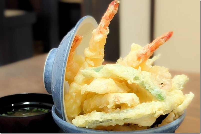 塩で食べる海鮮てんぷら汐彩【ランチ 食レポ】 海鮮天丼 1200円