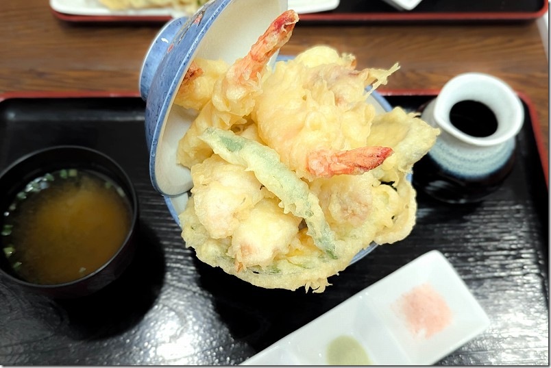 塩で食べる海鮮てんぷら汐彩【ランチ 食レポ】 海鮮天丼 1200円